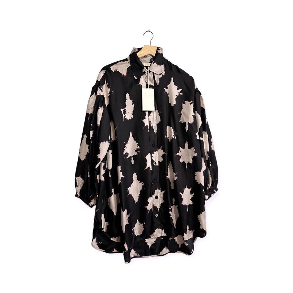 Ulla Johnson Alejandra silk dress, Size‎ 0, Noir Blur, NWT - Picture 3 of 16